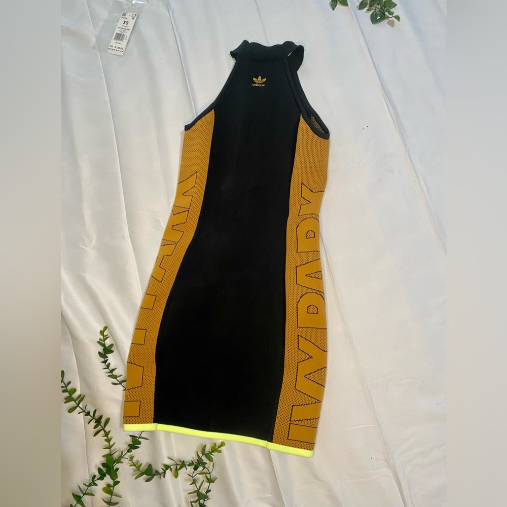 IVY PARK 2020 Dress Black and Lime Green NWT